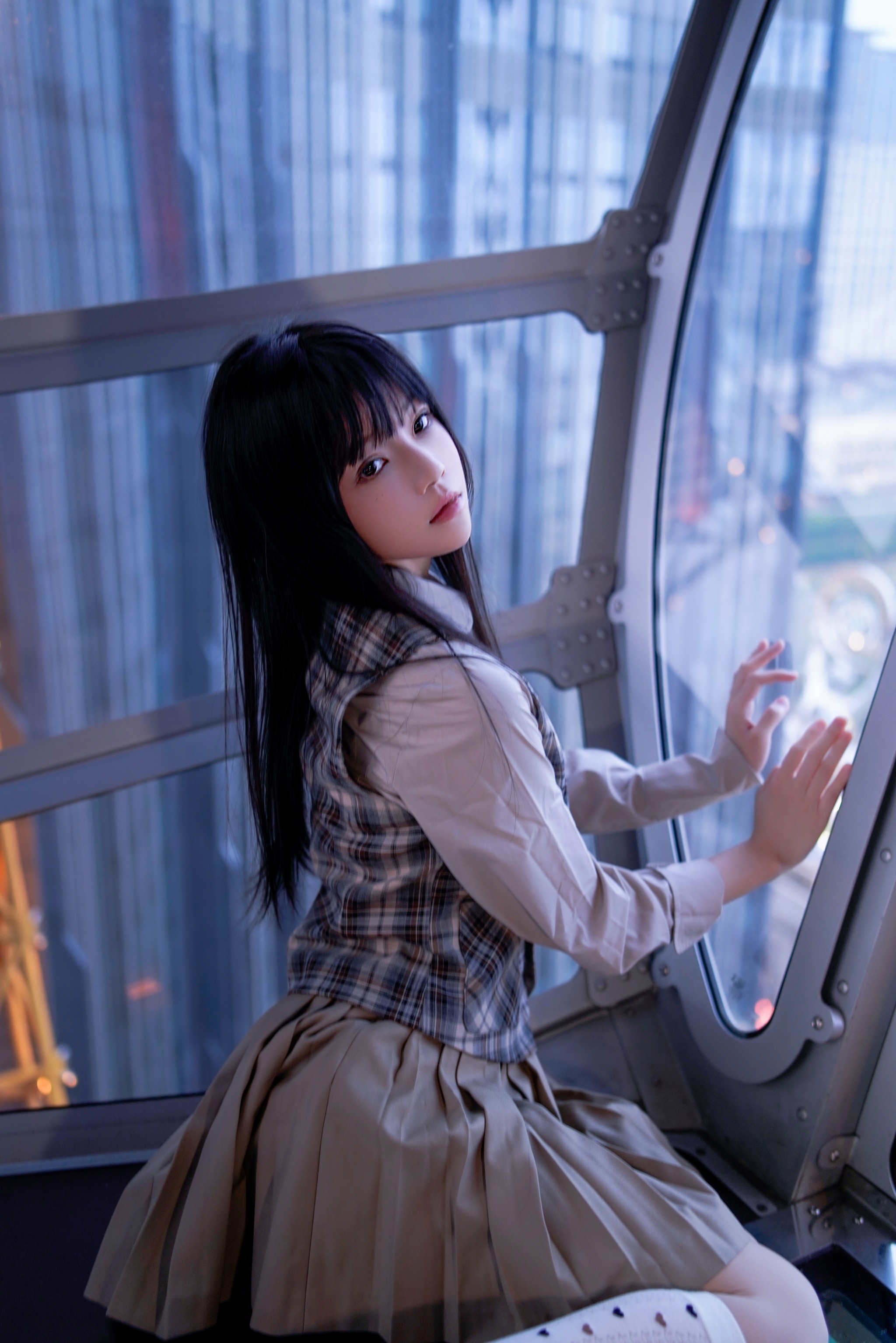 桜桃喵 - NO.207 制服摩天轮[27P]-XikXak